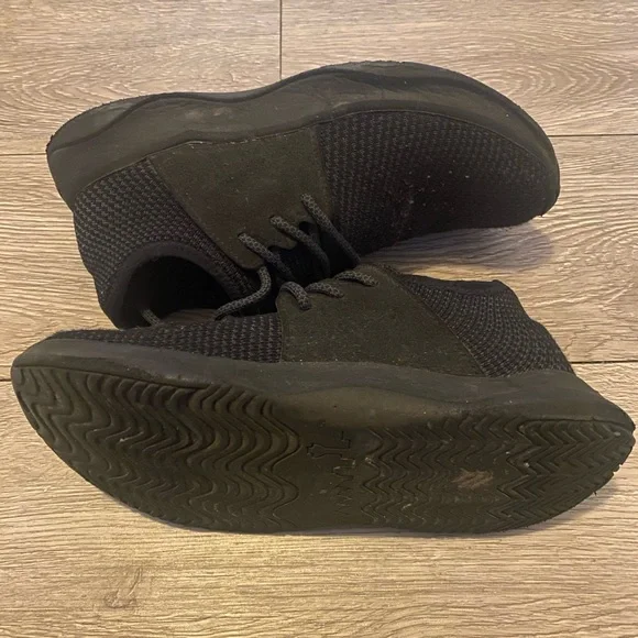 Vessi Black Everyday Knit Lace-Up Sneakers - Picture 6 of 7